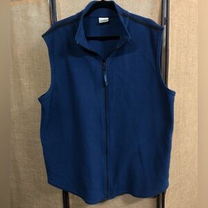 L.L. Bean Men's Navy Fleece Vest Sz XL